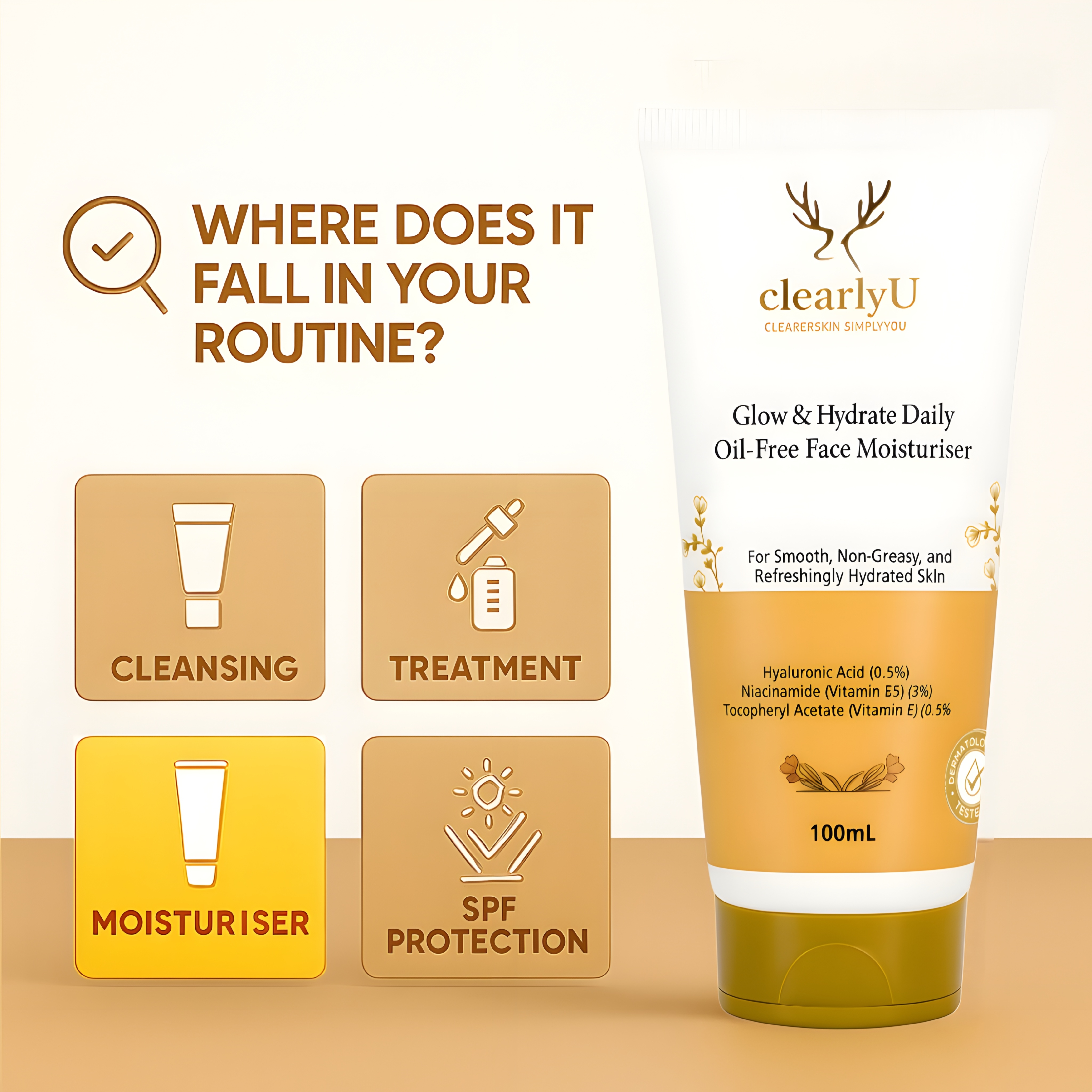 Gold Moisturizer Texture